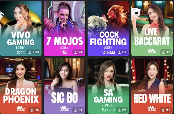 Live dealer games at JB Casino